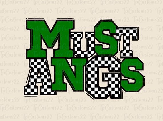 Overton Mustangs Blingy Football Tee Overton Mustangs Blingy Football Tee