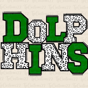 Delfine Grüner Fußball PNG, Schulmaskottchen Png, Grüne & weiße Delfine, Fußball-Shirt, Schulgeist, Teamgeist, Delfine Png, Team Png