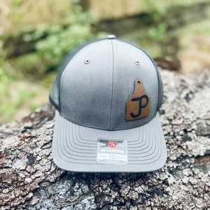 Custom Ranch Brand Leather Hats, Cattle Brand Hat Leather Patch Hat ...
