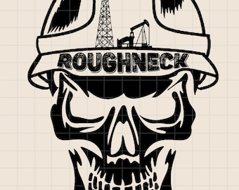 Oilfield Roughneck Skull Hard Hat PNG, Roughneck PNG, Oilfield worker png, SVG, sublimation, digital Design, Oil Rig Sublimation,