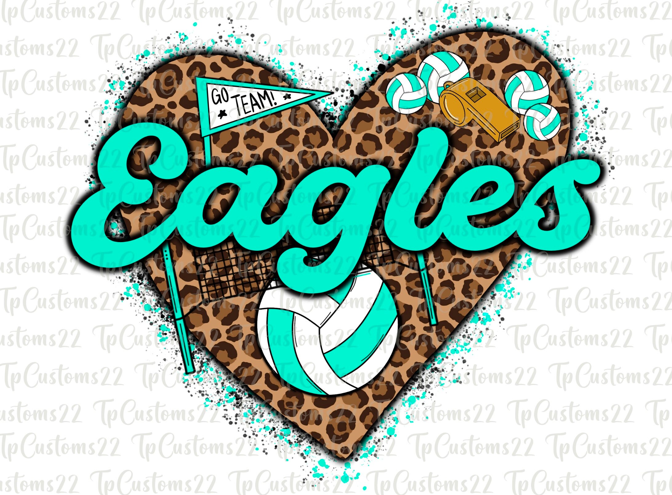 Eagles Volleyball PNG, Volleyball Png, Mint Eagles, Football Shirt, Volleyball shirt, Team Spirit, Sublimation, Volleyball png