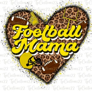 Retro Leopard Football Mama PNG Sublimation Design, Football Mama Sub, Sports Png, Football Png, Football Shirt SVG Downloads