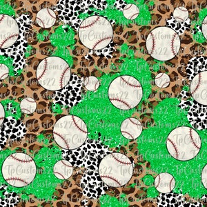 Sports Digital Paper, Sports Tumbler Wrap, Seamless Pattern Digital Paper Png, Printable Football Papers,  Softball Png, Sports Png
