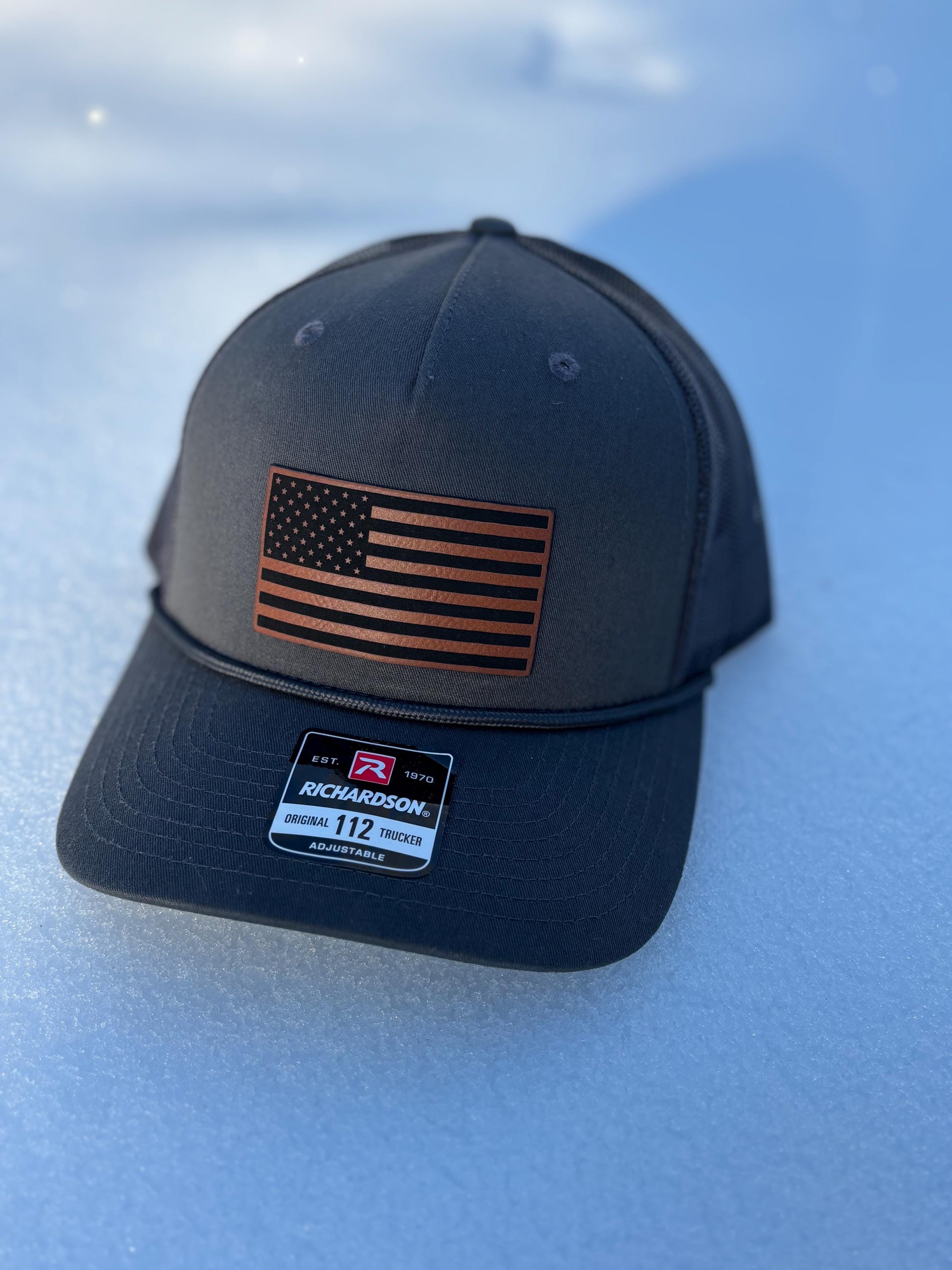 Flag Rope Hat American Flag Rope Hat, USA Flag Hat, Flag Hat, Leather Patch Rope Hat ...
