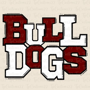 Bulldogs Maroon PNG, Football Png, Maroon Bulldogs, Football Shirt, Team Spirit, Sublimation, Bulldogs png, Checkered png