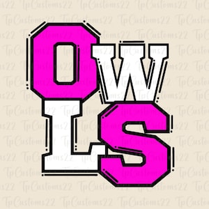 Búhos Fútbol Rosa PNG, Mascota Escolar Png, Búhos Rosados y Blancos, Camiseta De Fútbol, Espíritu Escolar, Espíritu De Equipo, Búhos png