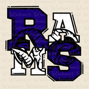 Rams Navy Football PNG, School Mascot Png, Navy and White Rams, Football Shirt, School Spirit, Team Spirit, Rams png