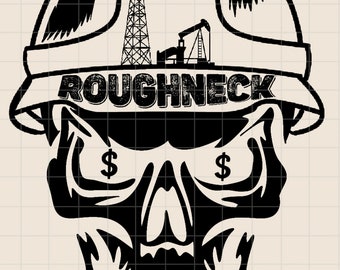 Oilfield Roughneck Skull Hard Hat PNG, Roughneck PNG, Oilfield worker png, SVG, sublimation, digital Design, Oil Rig Sublimation,