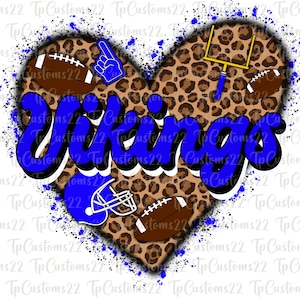 Football Vikings PNG, Football Png, Blue and White Vikings, Football Shirt, Team Spirit, Sublimation, Vikings png