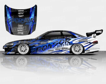 Zeus Night Drift Livery Design - Digital File, Motorsport Livery