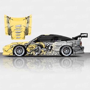 Dragon Pastel Metallic Drift Livery Design - Car Wrap, Motorsport Livery, Drift Livery Design Digital File