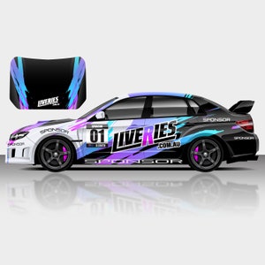Enthusiast Liquid Rally Livery Design - Car Wrap, Motorsport Livery, Rally Livery Design Digital File