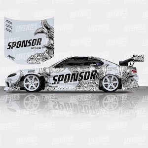 Koi Iced Out Drift Livery Design - Car Wrap, Motorsport Livery, Drift Livery Design Digital File
