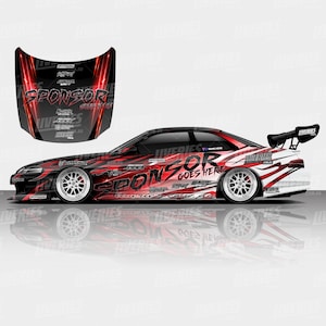 Zeus Flame Drift Livery Design - Digital File, Motorsport Livery, Drift Livery Design Digital File, RC Livery, RC Stickers