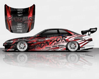 インフィニティモータースポーツデザイン Zeus Flame ドリフト カラーリング デザイン - デジタル ファイル