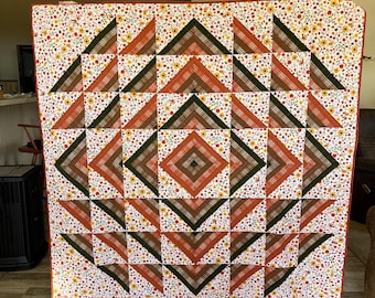 Cozy Autumn Throw Quilt-68”x68”