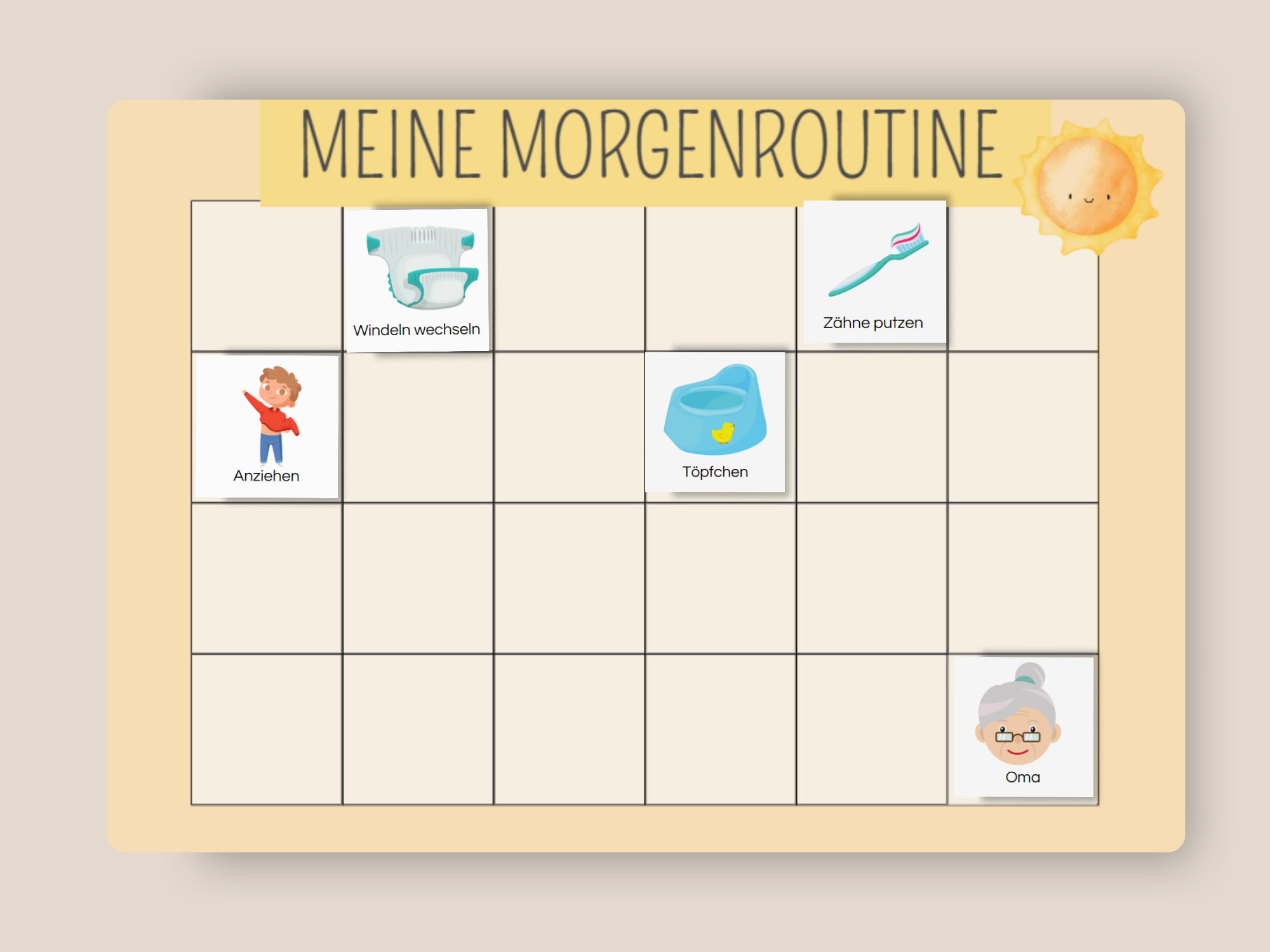 Praktische Kinder Routinekarten für den Alltag. Unterstütze dein Kind ...