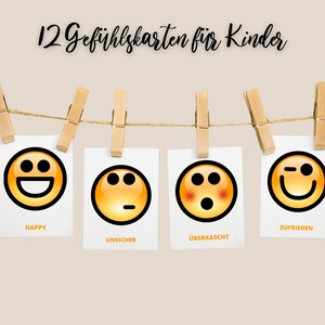 Emotions-Karten. Gefühle, Stimmungen & Emotionen Kommunikationsaufforderungen. DIGITAL DOWNLOAD, PDF