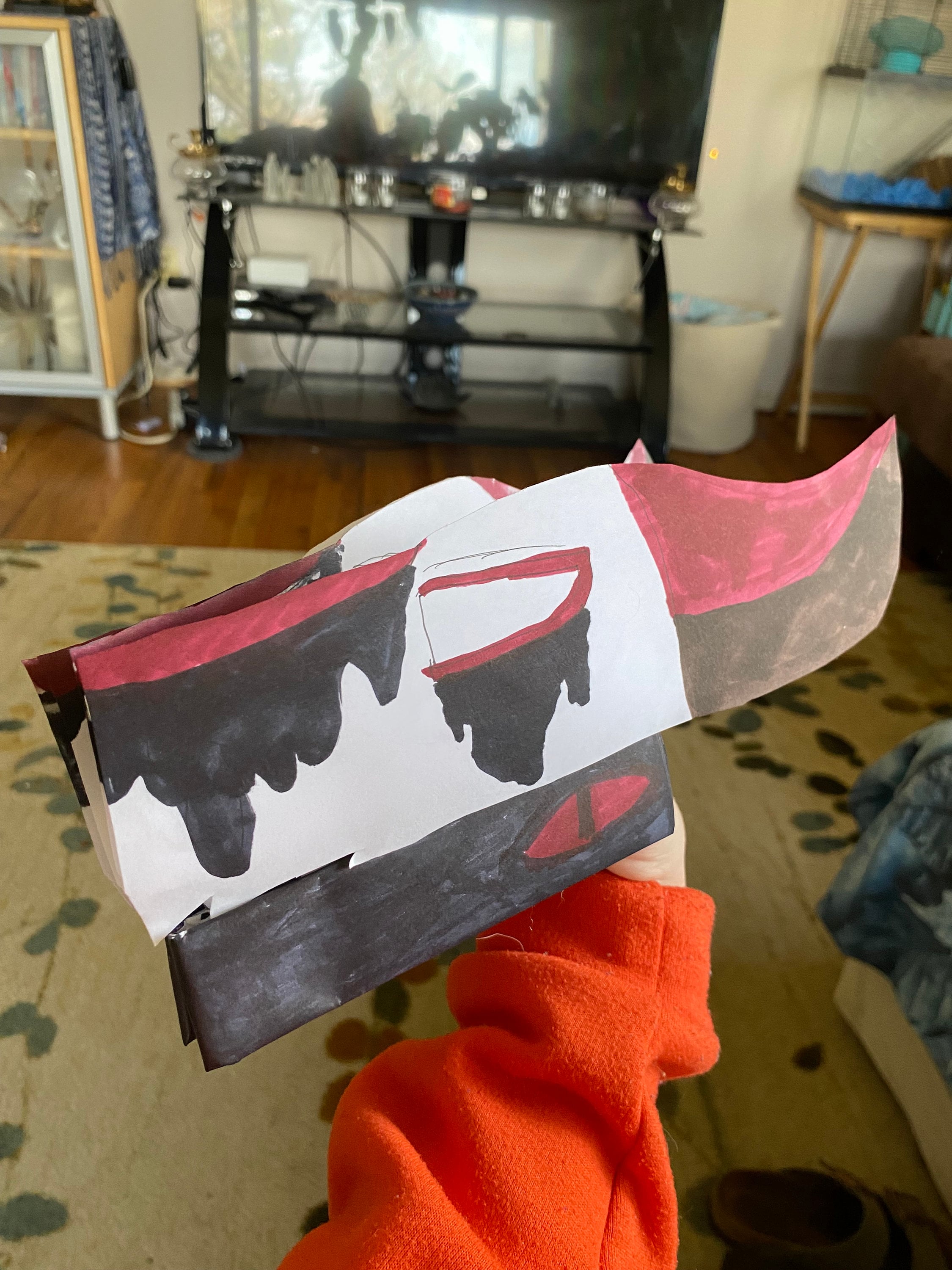 Paper dragon puppet commissions read description and or item etsy