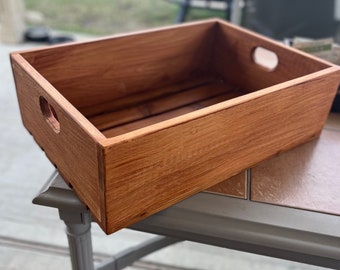 Wooden Cedar Crate - Use for gardening, wine, storage, etc.