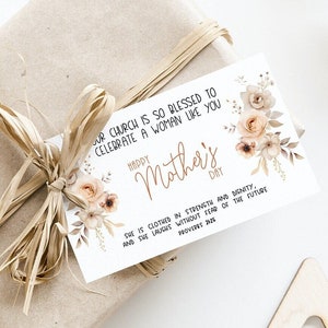 DIGITAL Kirche glücklich Muttertag Geschenk Anhänger Geschenk für Mütter am Muttertag Karte für Mama Kirche Geschenk druckbare Download