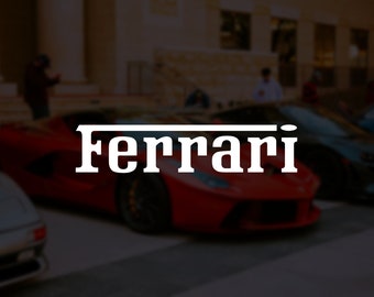 Ferrari-sticker, sticker, autoruit, waterfles, gestanst, waterdicht