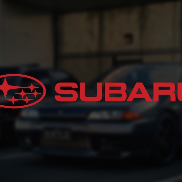 Subaru Logo Decal, Sticker, Car Window, Water Bottle, Die Cut, Waterproof