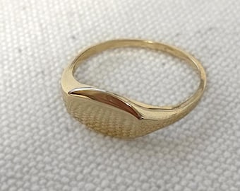 14k Solid Gold Handwriting Ring – Custom Minimalist Name Jewelry