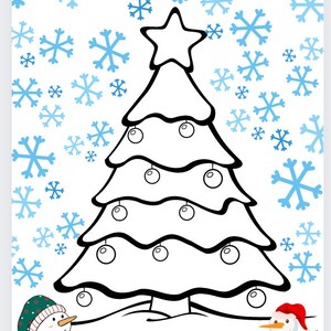 Digital Coloring Book- Children&#39;s Coloring Book (Christmas Themed)