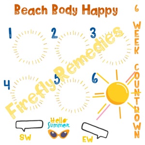 Gewichtsverliestracker, gewichtsverliesgrafiek 6 weken, grafiek om gewichtsverlies te registreren, aftelkalender voor feestdagen, blad gewichtsverlies beachbody