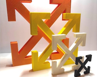 Modern Streetwear Style 3D Printed X Figurine – Urban Decor for Shelves, Desk, or Wall – Minimalist Home Accent