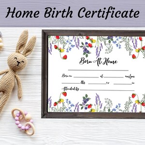 Geboorteakte aardbei, geboortekaartje baby, bord welkom baby, voetafdruk kunst baby, geboortekaartje geboorte, bosrijke kinderkamer