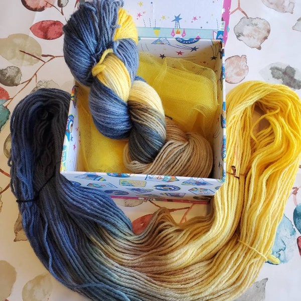 Yellow Grey Blue Etsy
