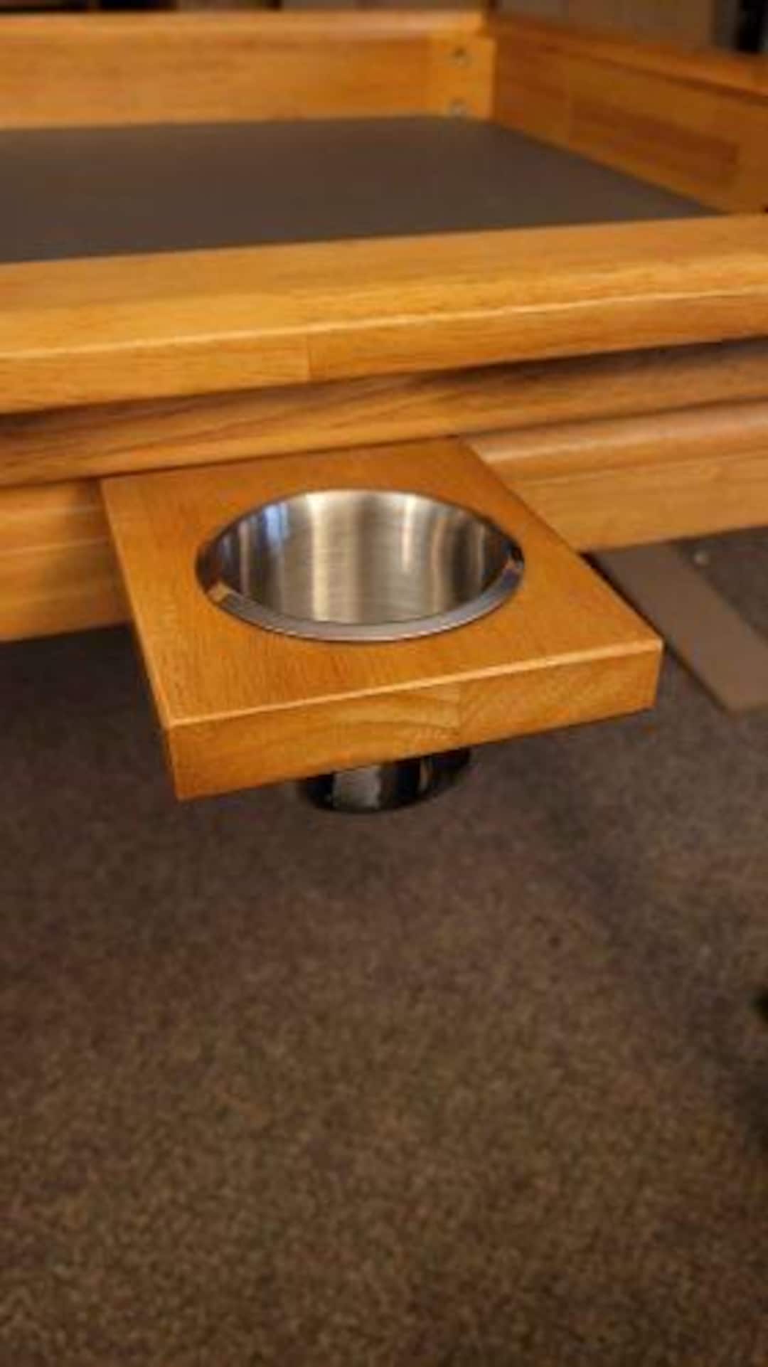 Custom Wood Cup Holder for Board Game Tables | Magnetic Rail Compatible ...