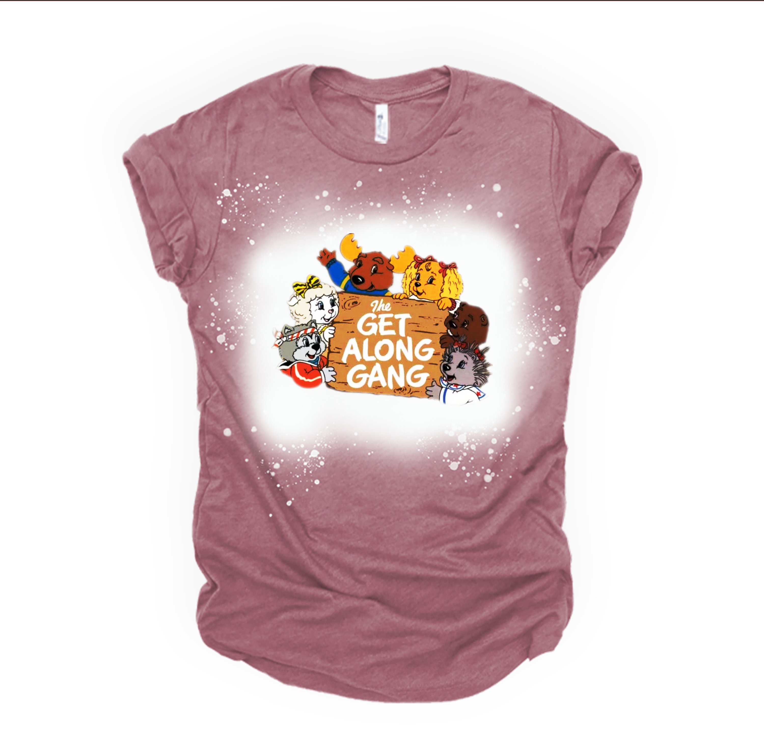 The Get Along Gang Sublimation T Shirt the Get Along Gang Tshirt Sublimated T shirt Bleached Tshirt Etsy Canada