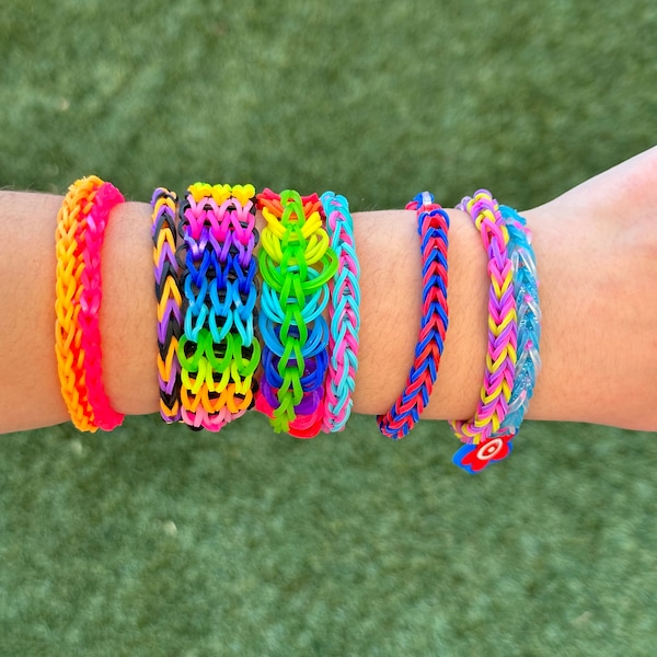 Rainbow Loom Bracelet Etsy