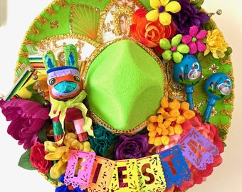 Guirnalda de sombreros de fiesta de piñata de lima personalizada