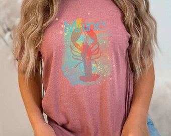 Maine Lobster Graphic Tee: Unisex Jersey Short Sleeve Shirt
