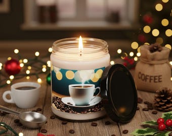 Coffee Cup Scented Soy Candle - 9oz Thank You Gift