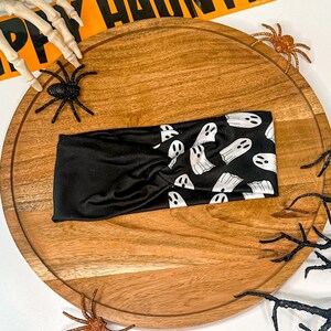 Boo Crew Halloween Headband | Turban Knot Headband | Top Knot Headband Soft Stretchy Headband | Cute Hair Headbands Accessories