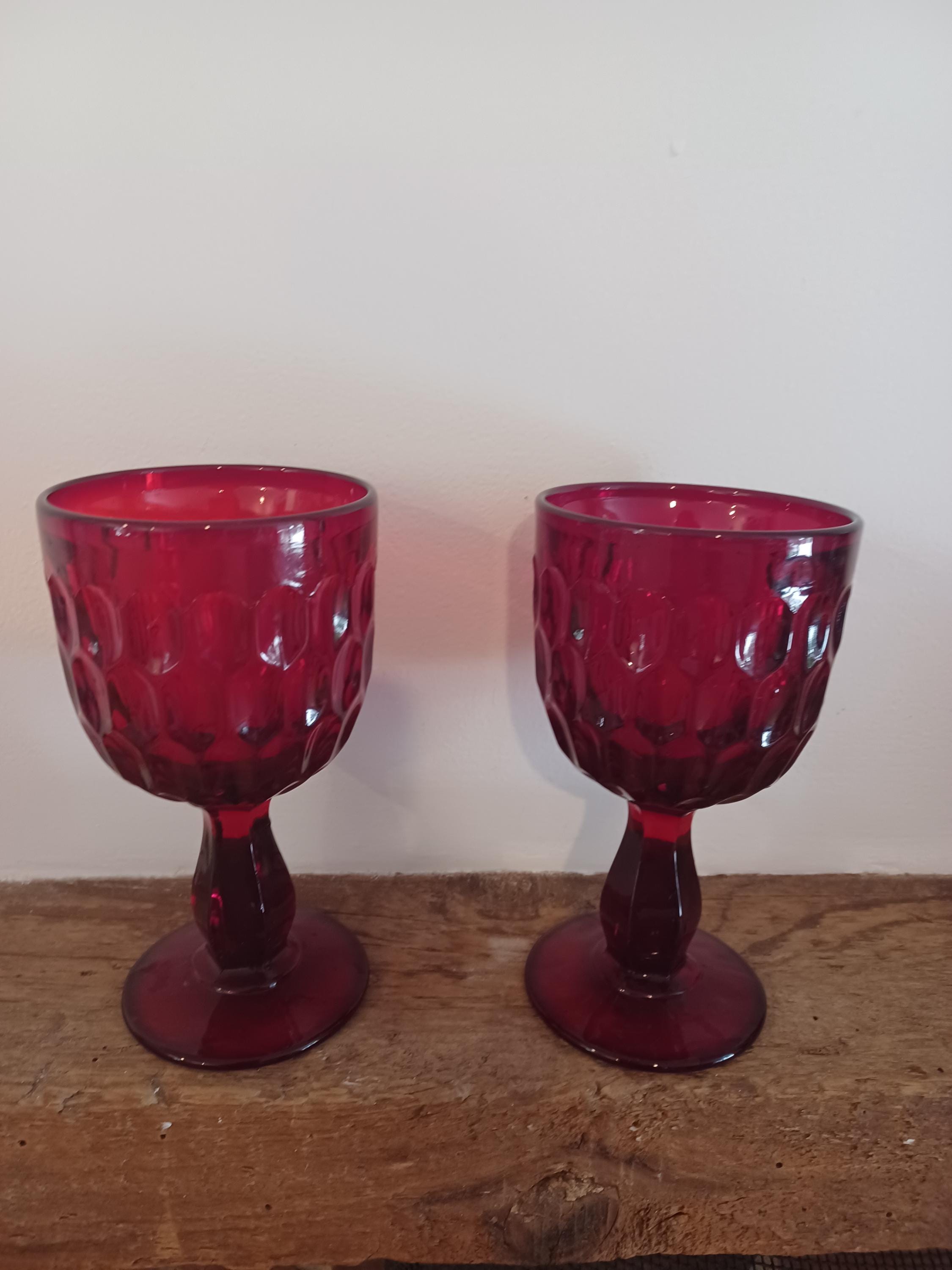 Red fenton glass - Etsy 日本