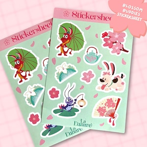 Cute Sticker Sheet – Disney Mulan Mushu Inspired Stickers for Journaling, Scrapbooking, Laptop, Water Bottle