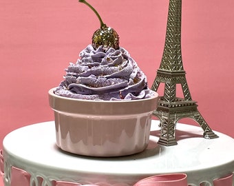 French fake desert, pink purple gold, patisseries, French bakery, kitchen decor,