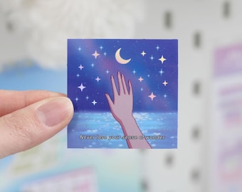 Holographic Lofi Retro Anime Sticker | Cute Kawaii Gift Stationery Dreamy Aesthetic Holo Vibes