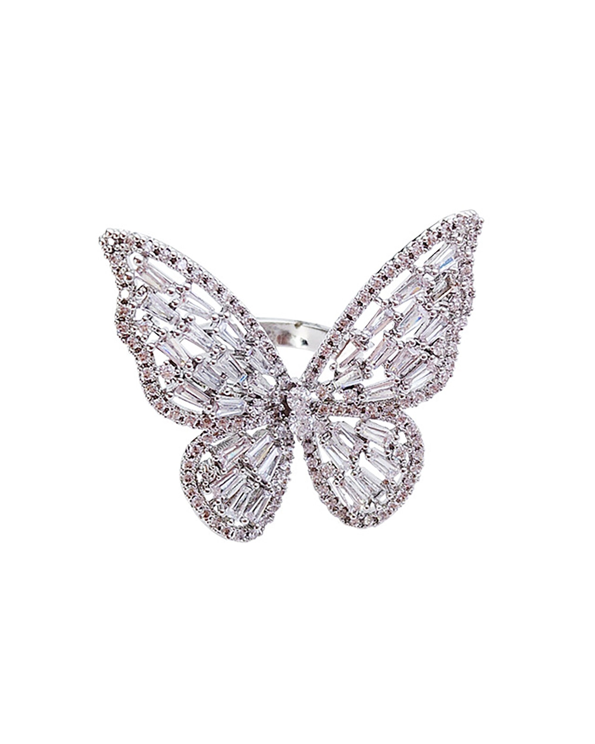 Fashion Butterfly Ring Baroque Ins Wind Ring Index Finger