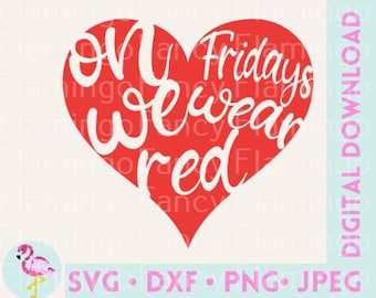 On Fridays We Wear Red, Red Friday Military Digital Download, Red Friday Cut File, Png, JPEG, SVG, Red Friday Download