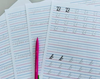Printable Cursive Handwriting Worksheets for Cursive Practice Book Elementary Cursive Handwriting