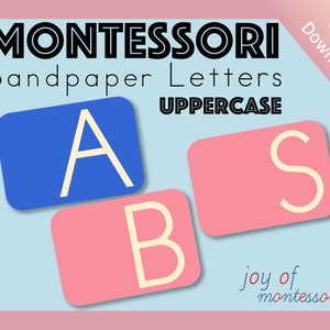 Printable Montessori Uppercase Sandpaper Letters