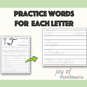 Uppercase Cursive Letter Formation Cursive Letter Practice Sheets - Etsy