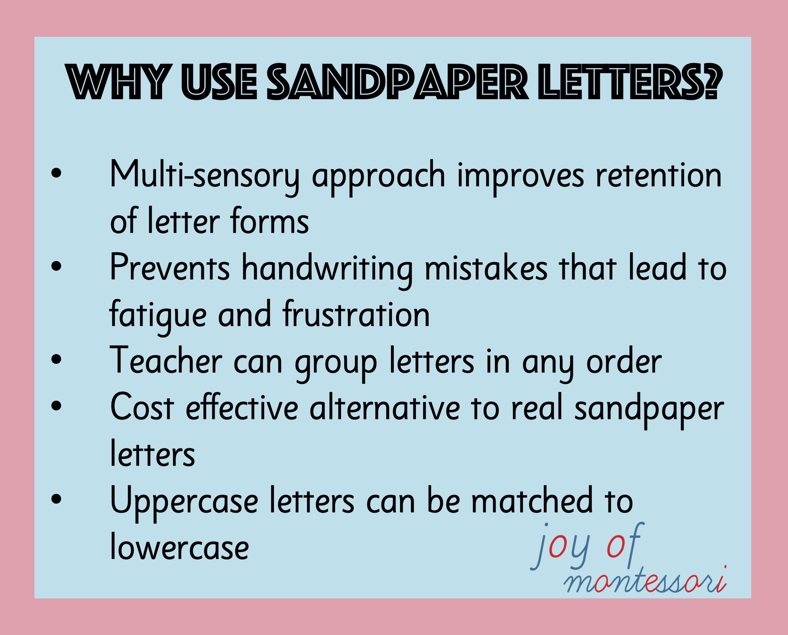 Montessori Sandpaper Letters Etsy